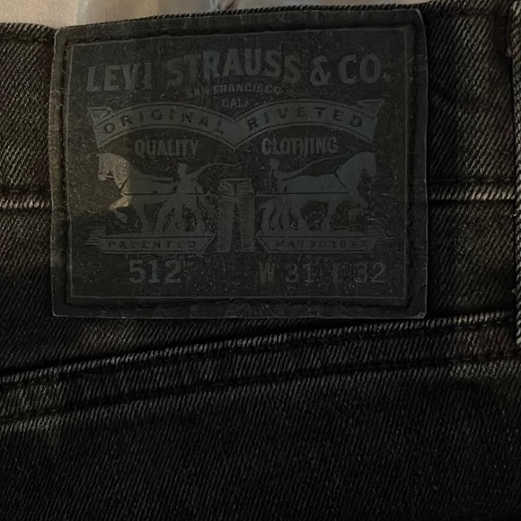 Dark grey men’s Levis 512 - Picture 3 of 4